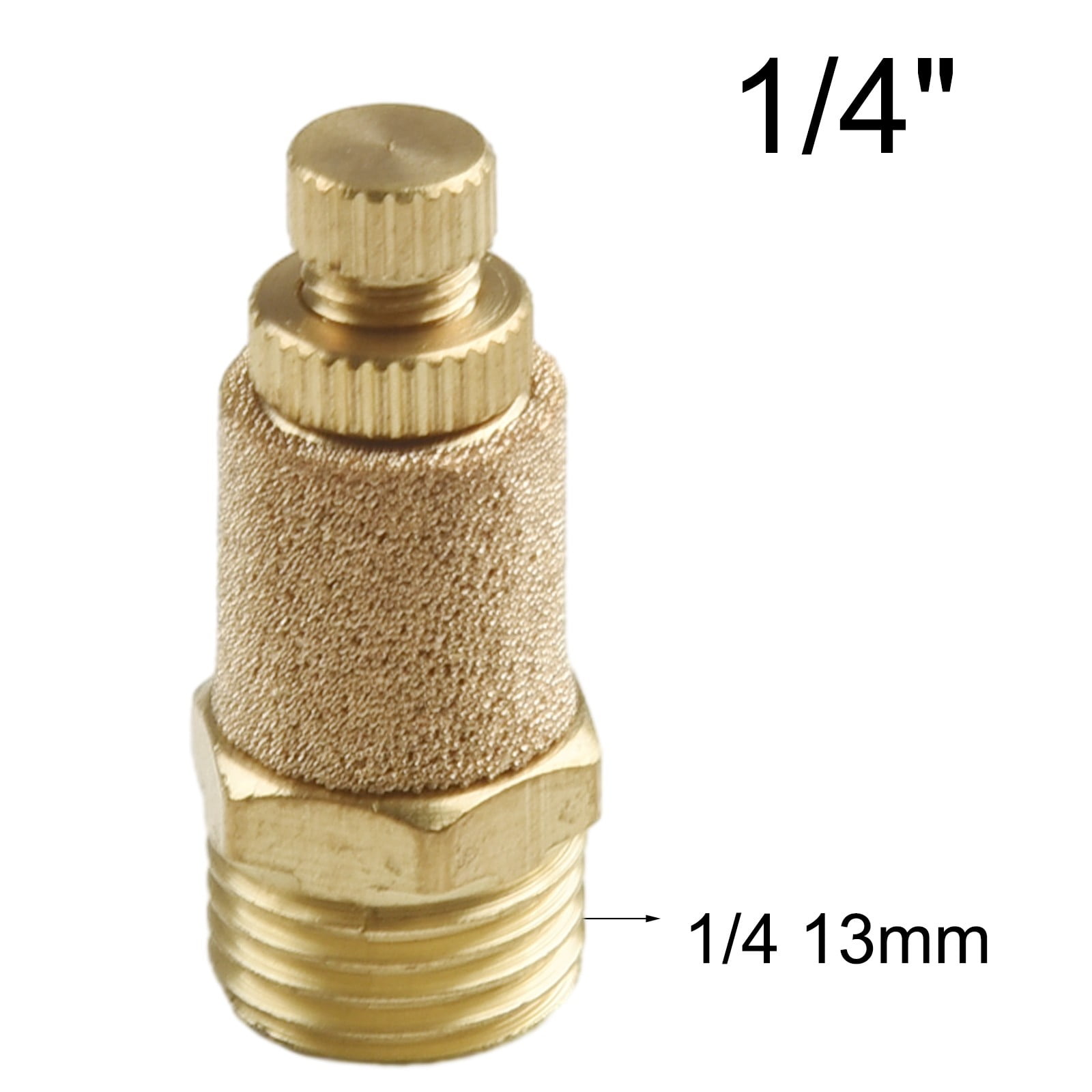 DEYISI Pneumatic Solenoid Valve Adjustable Brass Mufflers Silencers 1/8