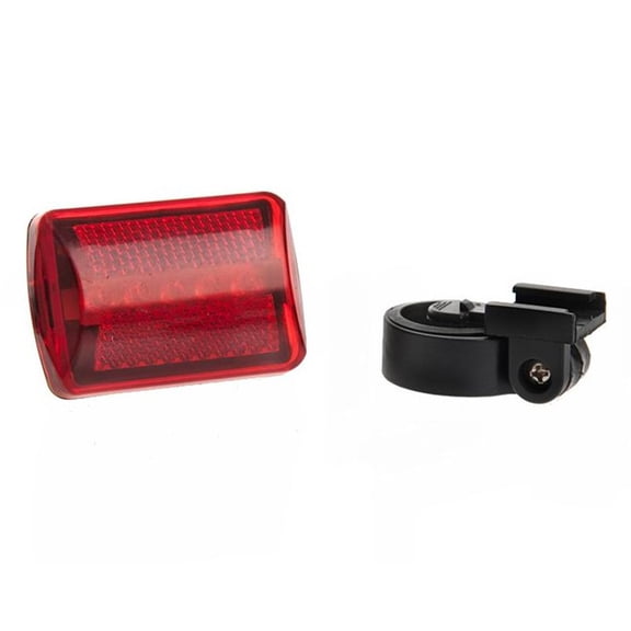 DEYISI Red Bicycle Bike Rear Tail Light 5-LED Safety Flashing Mount AA Battery Powered
