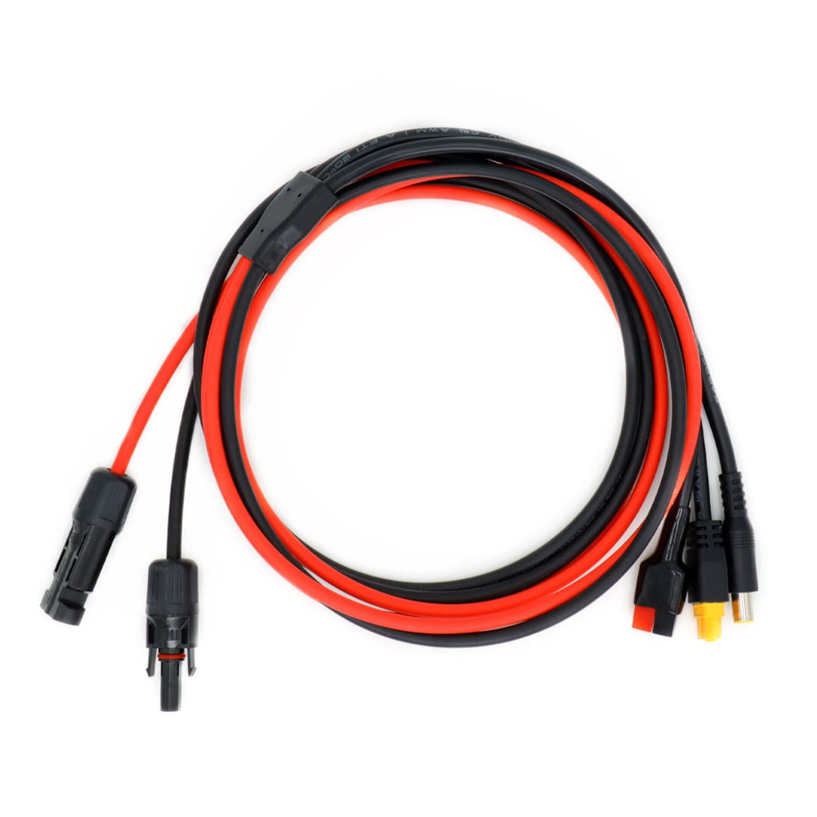 DEYISI Solar Connector to 3(DC7909,XT60,forAnderson) Adapter Cable for Solar Generator