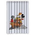 DEYOU Adorable Mickey Mouse Cartoon Design Shower Curtain Polyester
