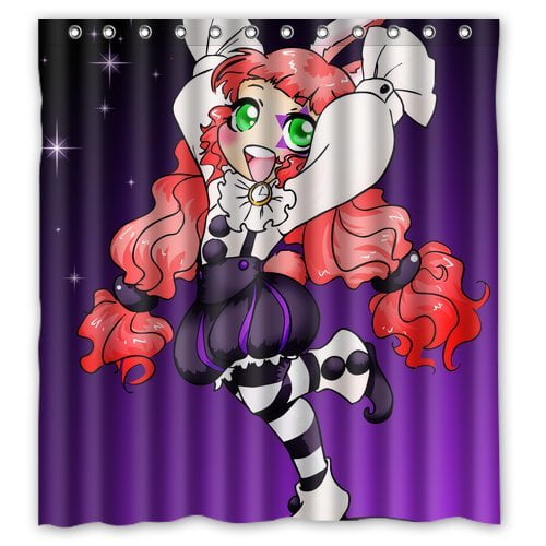 DEYOU Anime Joker Shower Curtain Polyester Fabric Bathroom Shower