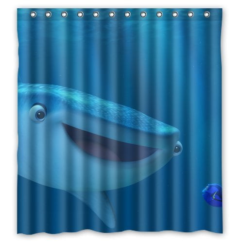DEYOU Finding Nemo Dory Shower Curtain Polyester Fabric Bathroom Shower