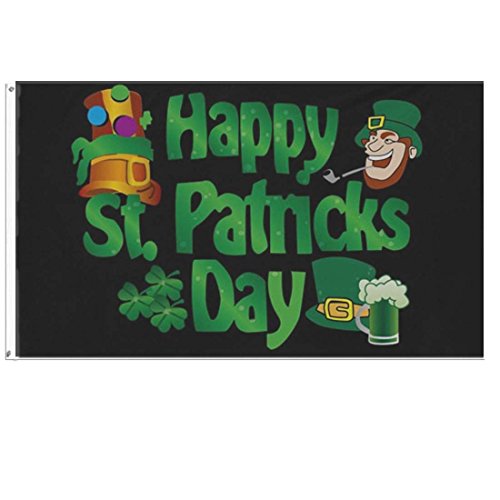 3x5 Ft Happy St. Patrick's Day Flag | Ireland Beer Banner Polyester | Trade Winds