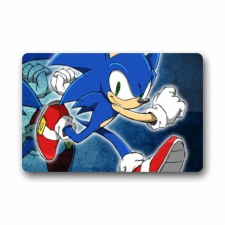 DEYOU Sonic The Hedgehog Doormat Outdoor Indoor Floor Mats Non-Slip Bathroom Mats Size 23.6x15.7 Inch