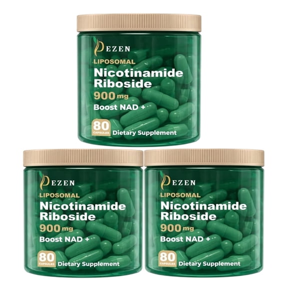 DEZEN NAD+ Supplement – Liposomal Nicotinamide Riboside for Cellular Energy Support & Healthy Aging - Pack 3
