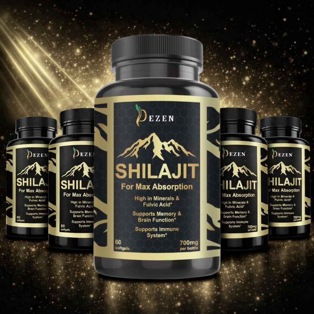 DEZEN Shilajit Softgels, Himalayan Shilajit Extract Supplement for Energy Support, 60 Count Each Pack 5