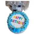 thumbnail image 1 of DEZICAKES Crispy Vanilla Blue Dog Birthday Cake- Edible Puppy Crispy Vanilla Rice Cake-  Perfect Dog Party Cake Boxed, Iced and Decorated, 1 of 11