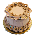thumbnail image 1 of DEZICAKES Fake Cake Chocolate Birthday Cake with Confetti Faux Cake- fake unedible prop Dezicakes Fake Food- Fake Cake-  Artificial Cake- Faux Cake Decor, 1 of 6