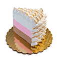 thumbnail image 1 of DEZICAKES Fake Cake Slice Baked Alaska Fake Piece of Cake Slice Prop Decoration Dezicakes Fake Food- Fake Cake-  Artificial Cake- Faux Cake Decor, 1 of 8