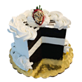 thumbnail image 1 of DEZICAKES Fake Cake Sliced Fake Cake Vanilla Chocolate Strawberry with Choc Drizzle Dezicakes Fake Food- Fake Cake- Home Decoration, 1 of 9