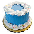 thumbnail image 1 of DEZICAKES Fake Ckae Blue Birthday Cake Prop Decoration Dezicakes, 1 of 4