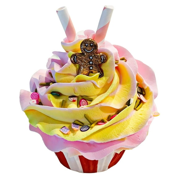 DEZICAKES Fake Cupcake Candy Land Cupcake Fake Cake prop display home decoration Dezicakes Fake Food- Fake Cake- Home Decoration