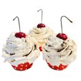 thumbnail image 1 of DEZICAKES Fake Cupcakes Cookie & Cream (RED) Set of 3 Dessert Prop Decoration Dezicakes, 1 of 9
