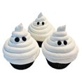 thumbnail image 1 of DEZICAKES Fake Cupcakes  Halloween Ghosts Fake Cupcakes Set of 3- Prop Decoration Dezicakes, 1 of 7