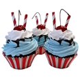 thumbnail image 1 of DEZICAKES Fake Cupcakes Retro Cupcakes- Set of 3 Home item by Dezicakes Fake Food- Fake Cake- Home Decoration Cake Display- Artificial Cake, 1 of 8