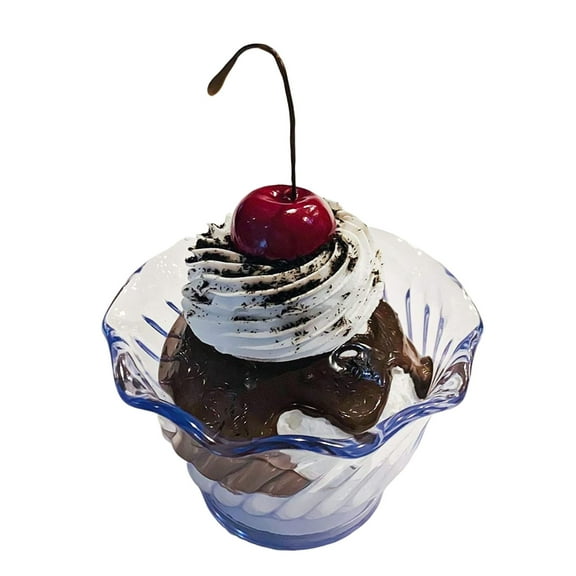 DEZICAKES Fake Ice Cream Sundae Cookies & Cream Parfait Prop Decoration Dezicakes Fake Food- Fake Cake- Artificial Cake- Faux Cake Decor