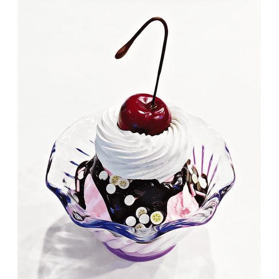DEZICAKES Fake Ice Cream Sundae Strawberry Sundae Parfait Prop ...
