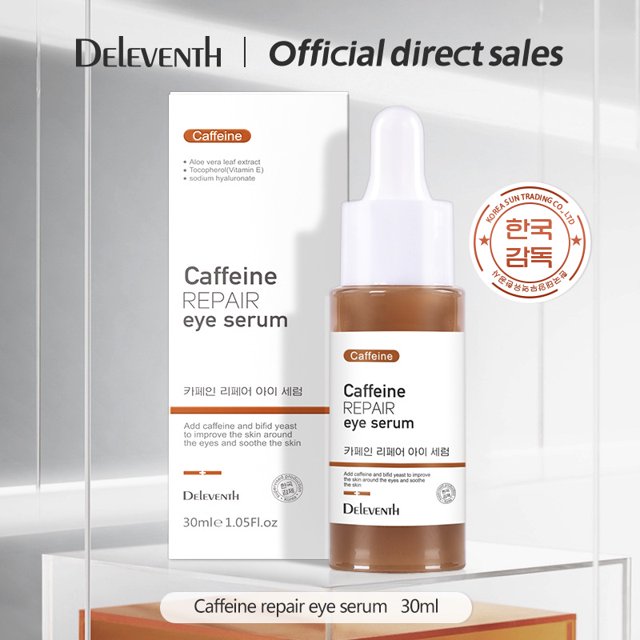 DEleventh Korean Brand Caffeine Vitamin E Eye Serum 30ml / AntiAging