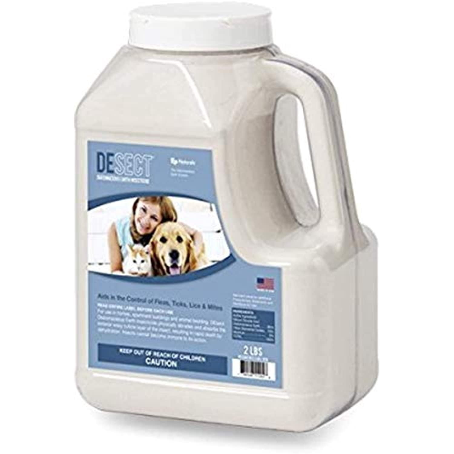 Image showcasing DEsect Diatomaceous Earth Insecticide for Fleas/Ticks on Pets & Home ...