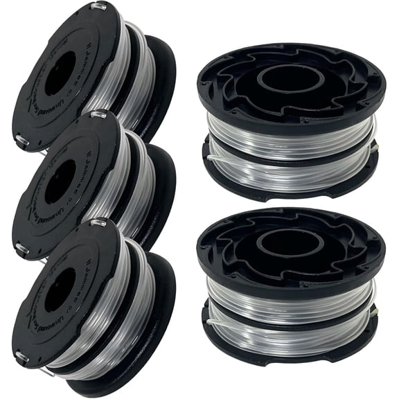 DF-065 Trimmer Replacement Spool for Black and Decker GH710 GH700 GH750 14-Inch Electric Trimmer/Edger, 0.065-Inch DF-065-BKP Replacement Dual Line Feed Spool for 90517175, 90567225N Spools 900745470