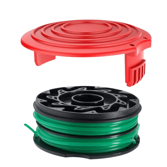DF-080 Replacement Spool Compatible with Black+Decker String Trimmer GH1100 GH1000 GH2000 Electric String Grass Trimmer Lawn Edger, DF080 Dual Line 30ft 0.080" Auto-Feed Spool (1 Spool, 1 Cap)