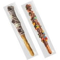 thumbnail image 1 of DF 200 Pcs Self Sealing Cellophane Bags: 2x10 Inches Clear Pretzel Rod Resealable Pretzels Individual Bags for Packaging ICY Candy Treat Popsicle Cookies Stick, 1 of 10
