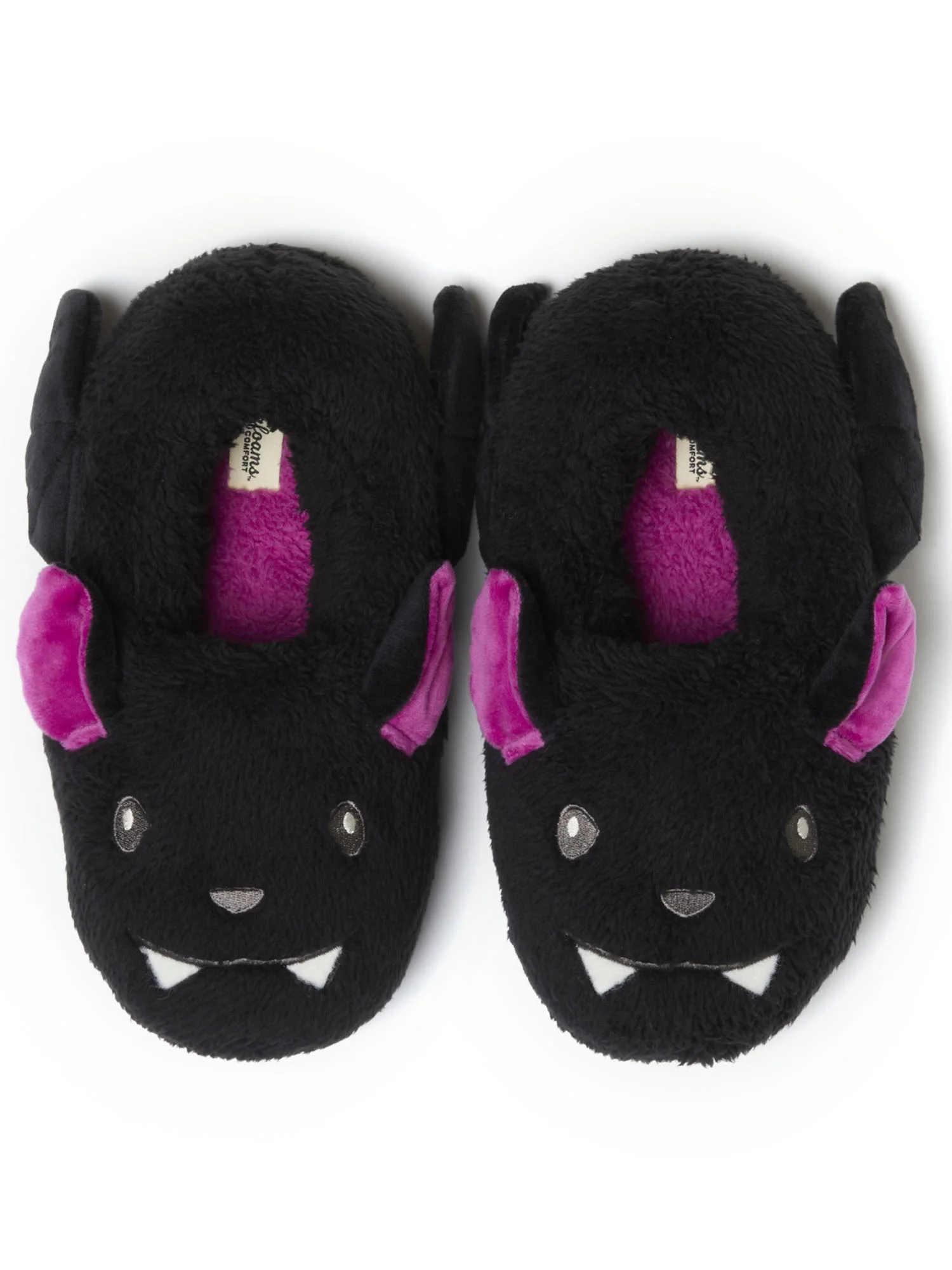 Dearfoams Cozy Comfort Halloween Unisex Black Cat Closed Back Slippers Walmart