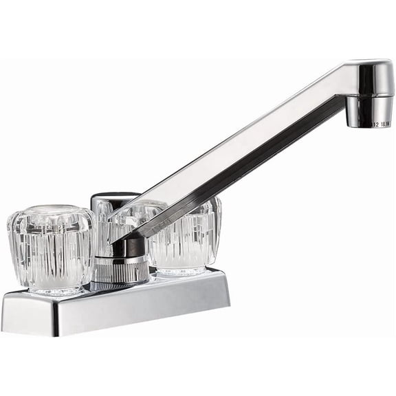DF-PK640A-CP RV Swivel Kitchen, Galley or Bar with Crystal Acrylic Knobs (Chrome)