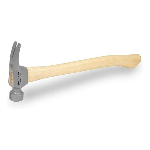 DF Series 21oz Framing Hammer, Milled Face, Hickory Handle - Construction & Demolition Tool
