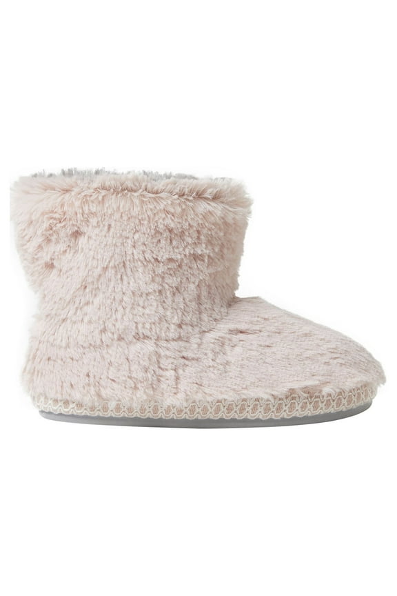 DF by Dearfoams Furry Bootie slippers (Little Girl & Big Girl)
