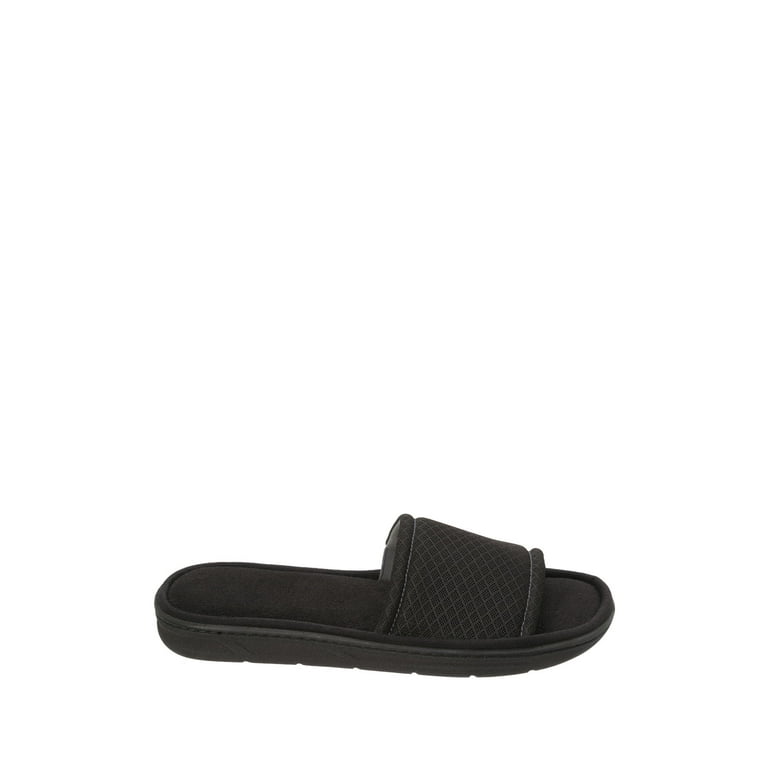 DF by Dearfoams Men s Mesh Slide Slipper Walmart