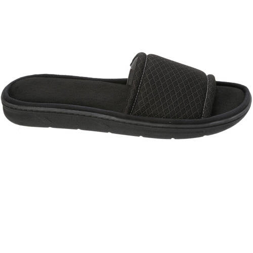 DF by Dearfoams Men s Mesh Slide Slipper Walmart