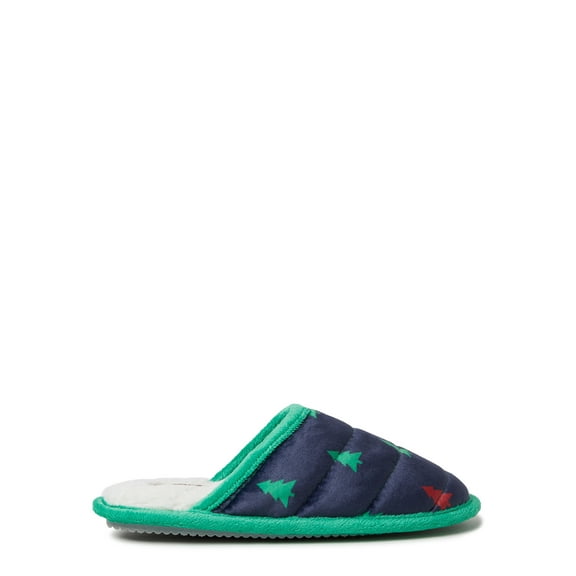 DF by Dearfoams Women's Christmas Tree Scuff Slippers