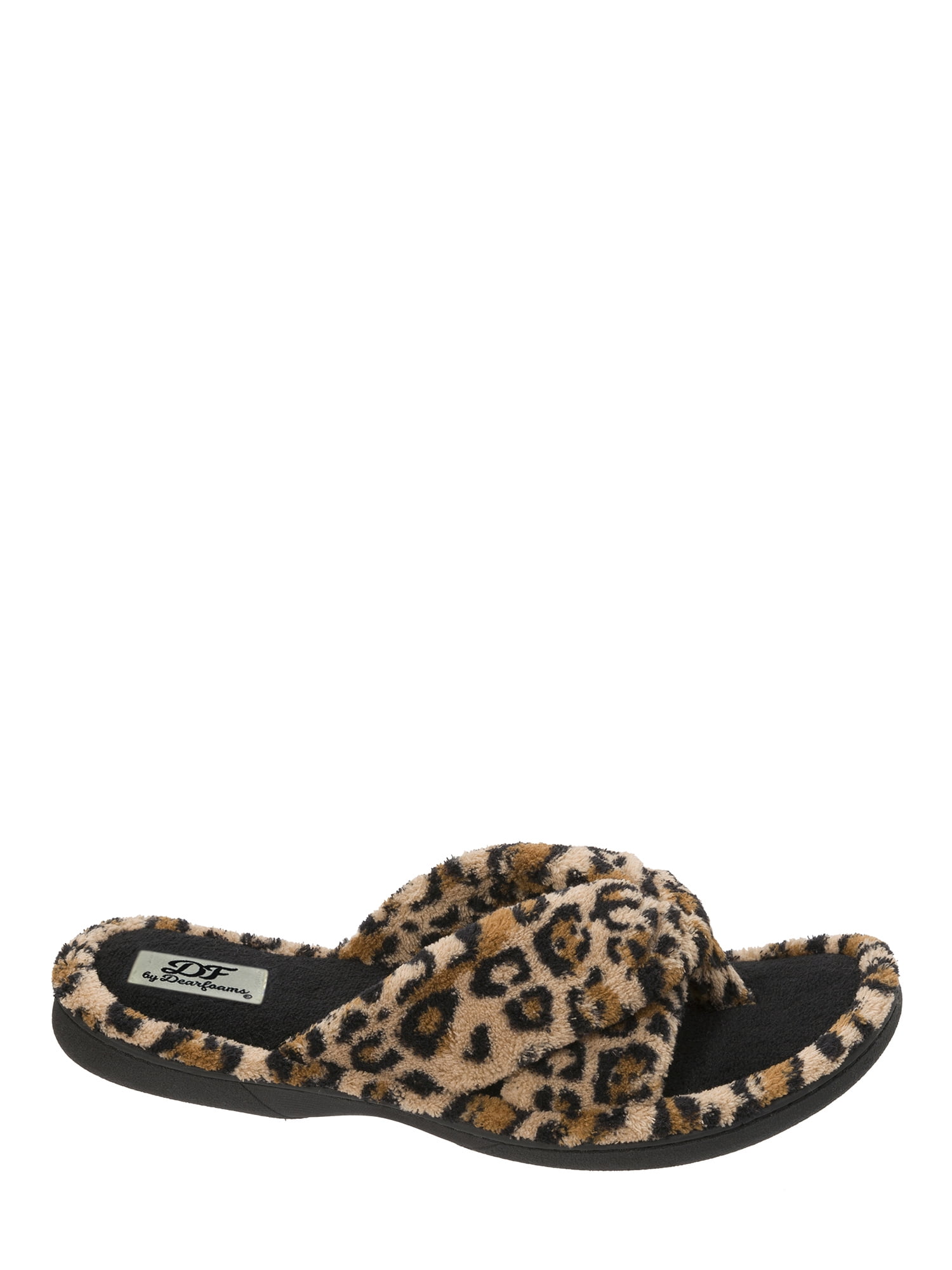 DF by Dearfoams Women's Double Strap Terry Thong slippers