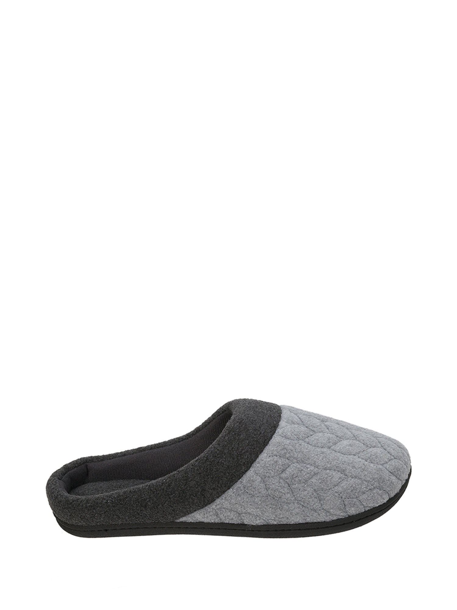 dearfoams women's quilted fleece clog memory foam slipper
