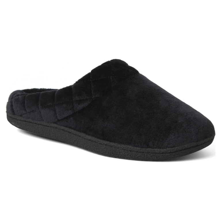 Dearfoams Women's Tasha Velour Clog Memory Foam Slippers with DF