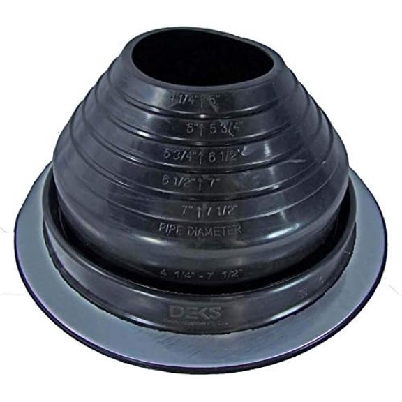 DF105B 4-1/4 inch to 7-1/2 inch Round EPDM Black Roof Boot (1 Pack)$$Tools & Hardware Other