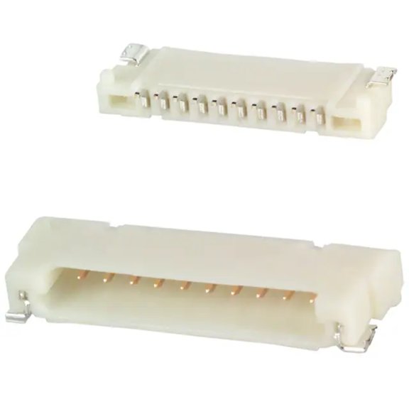 DF14-10P-1.25H(55) Connector Header 10 position 1.25mm Right Angle Surface Mount :RoHS, Tube