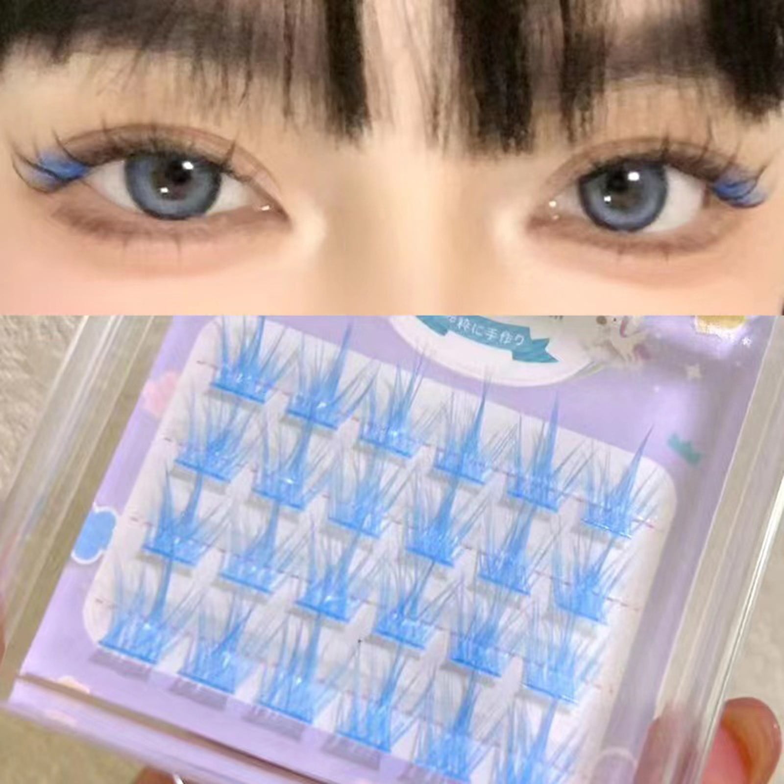 DFC Color Fashion Color False Eyelashes Girl Wind Eyelashes Self Eyelash Stereo Fashion 4 Colors