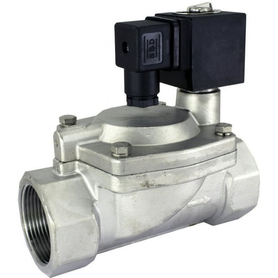 DFD 1-1/2" NPT Normally Closed Stainless Steel 24v AC Solenoid Valve Viton 17...