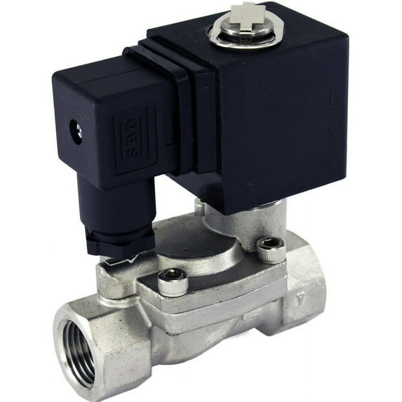 DFD 1/2" NPT Normally Open Stainless Steel 24v DC Solenoid Valve Viton 113 ps...