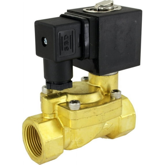 DFD 3/4" NPT Normally Closed Brass 220v DC Solenoid Valve NBR 170 psi Pressur...