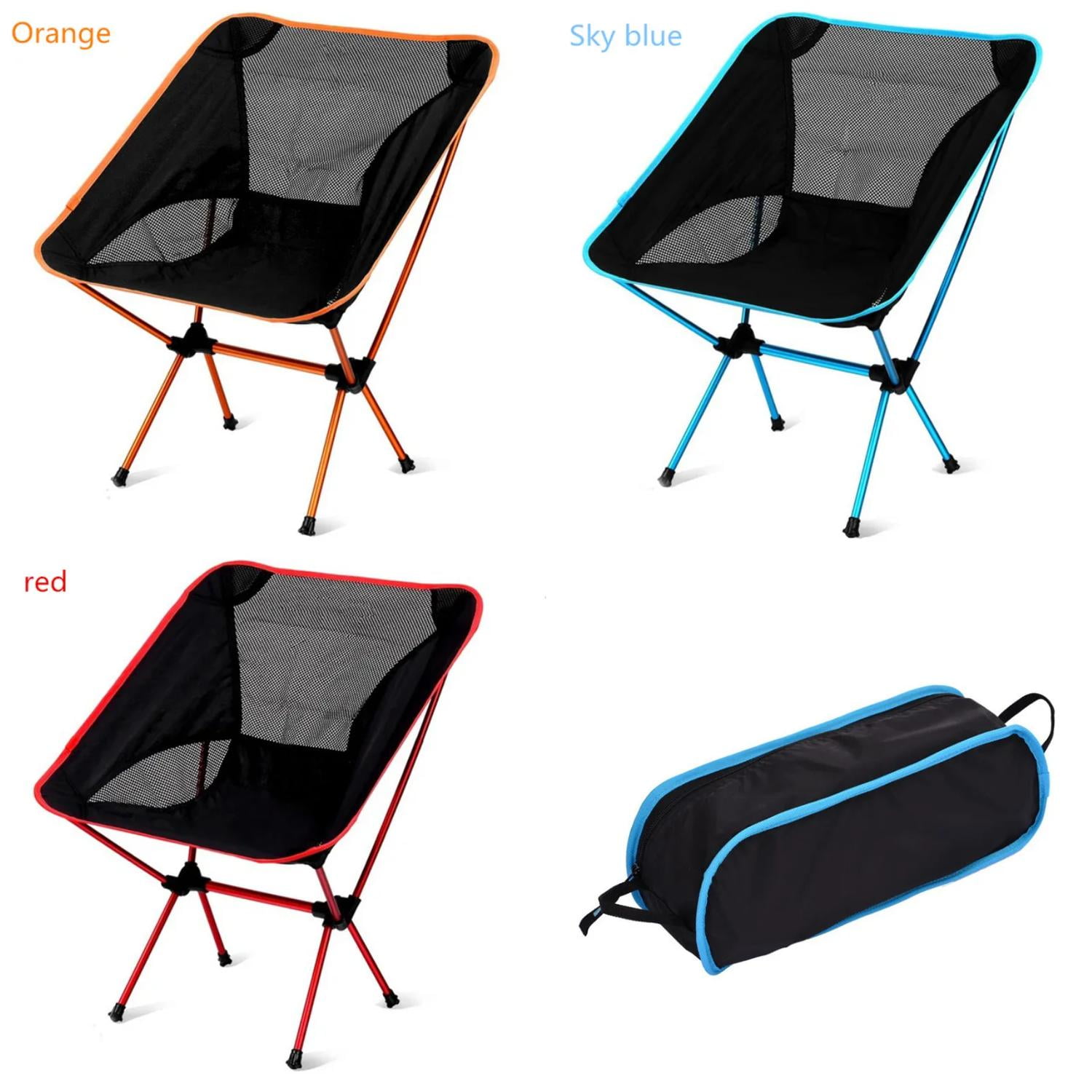 DFDIEJZ Lightweight Compact Folding Camping Backpack Chairs Portable