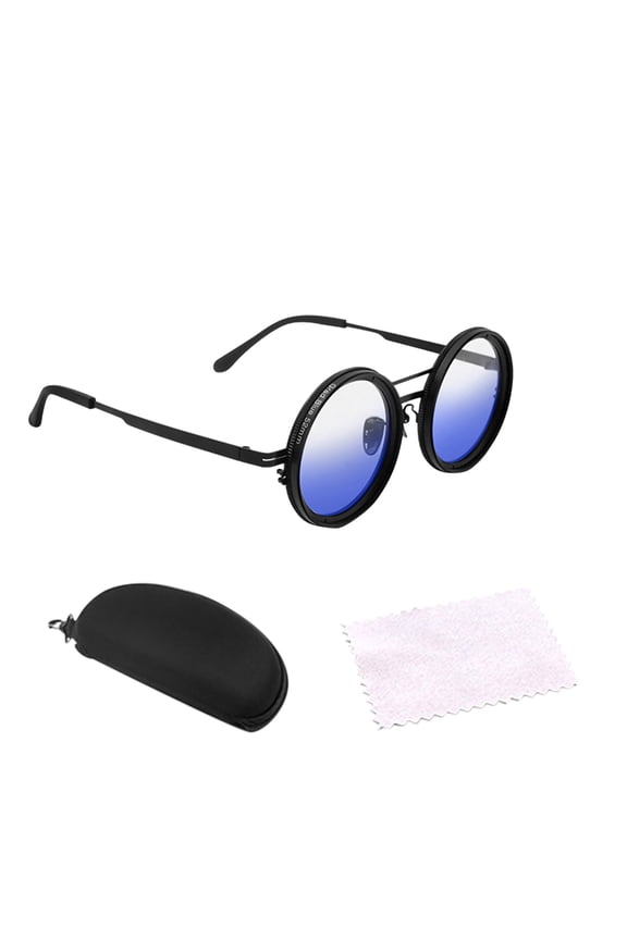 Adjustable Tint Polarized Round with ND9 Stepless Manual Control for Outdoor Activities Blue