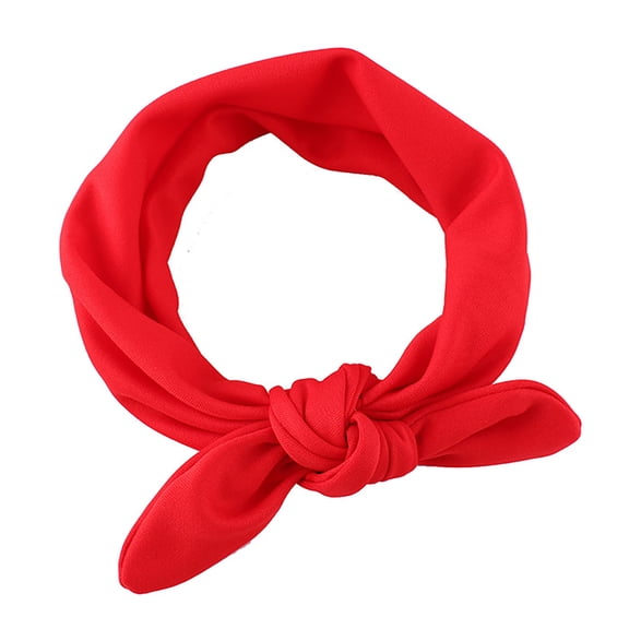 DFEK Adorable Stretch Bunny Ear Headband for Girls and Toddlers Soft Comfortable Hair Accessory Pink One Size