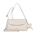 thumbnail image 1 of DFEK Autumn Winter Fashionable Crossbody Shoulder Bag Versatile Soft Solid Color Outings Companion White, 1 of 7