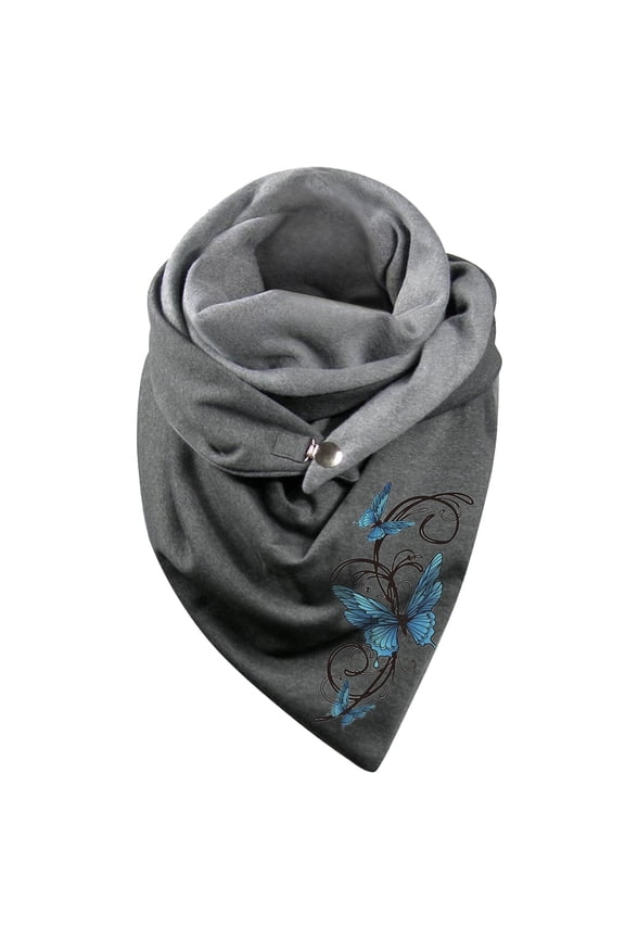 Boho Print Women's Winter Shawl Wrap Scarf Soft Warm Fashion Accessory for Cold Weather G One Size