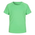 thumbnail image 1 of DFEK Boys Athletic Compression Shirt Short Sleeve Undershirt Kids Quick Dry Basketball Base Layer Green 3-4 Years, 1 of 3