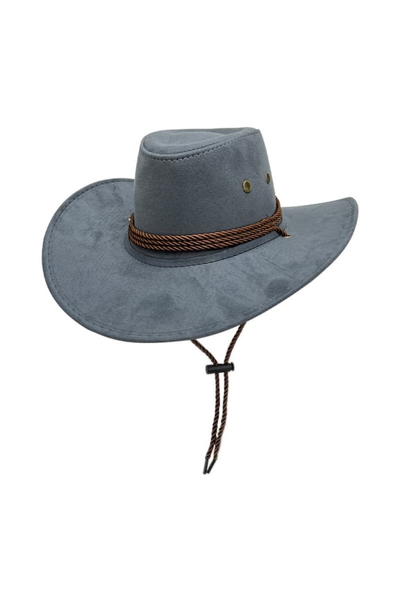 British Style Western Cowboy Hat Rancher Headwear For Men And Women BU2 M