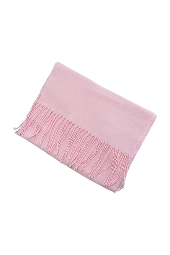 Classic Fashion Scarf with Soft Texture for Universal Comfort in Cooler Seasons Pink One Size